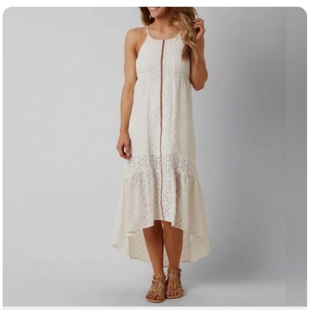 Jolt high low textured dress